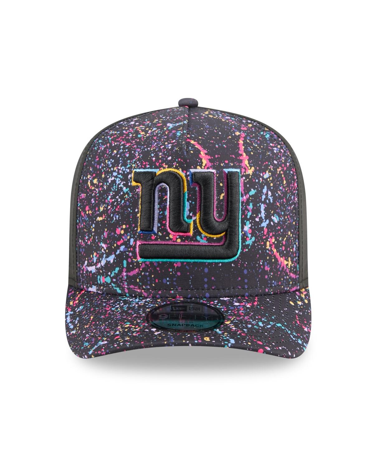 New Era Men's Black New York Giants 2025 Nfl Crucial Catch A-frame 9fifty Snapback Hat In Black