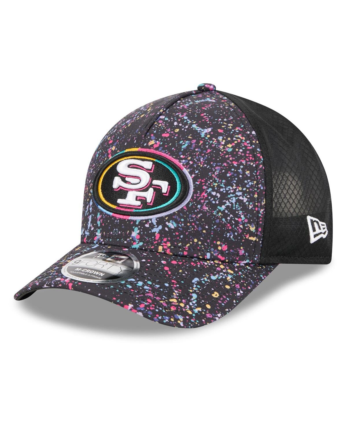 New Era Men's Black San Francisco 49ers 2025 Nfl Crucial Catch 9forty Adjustable Hat In Black