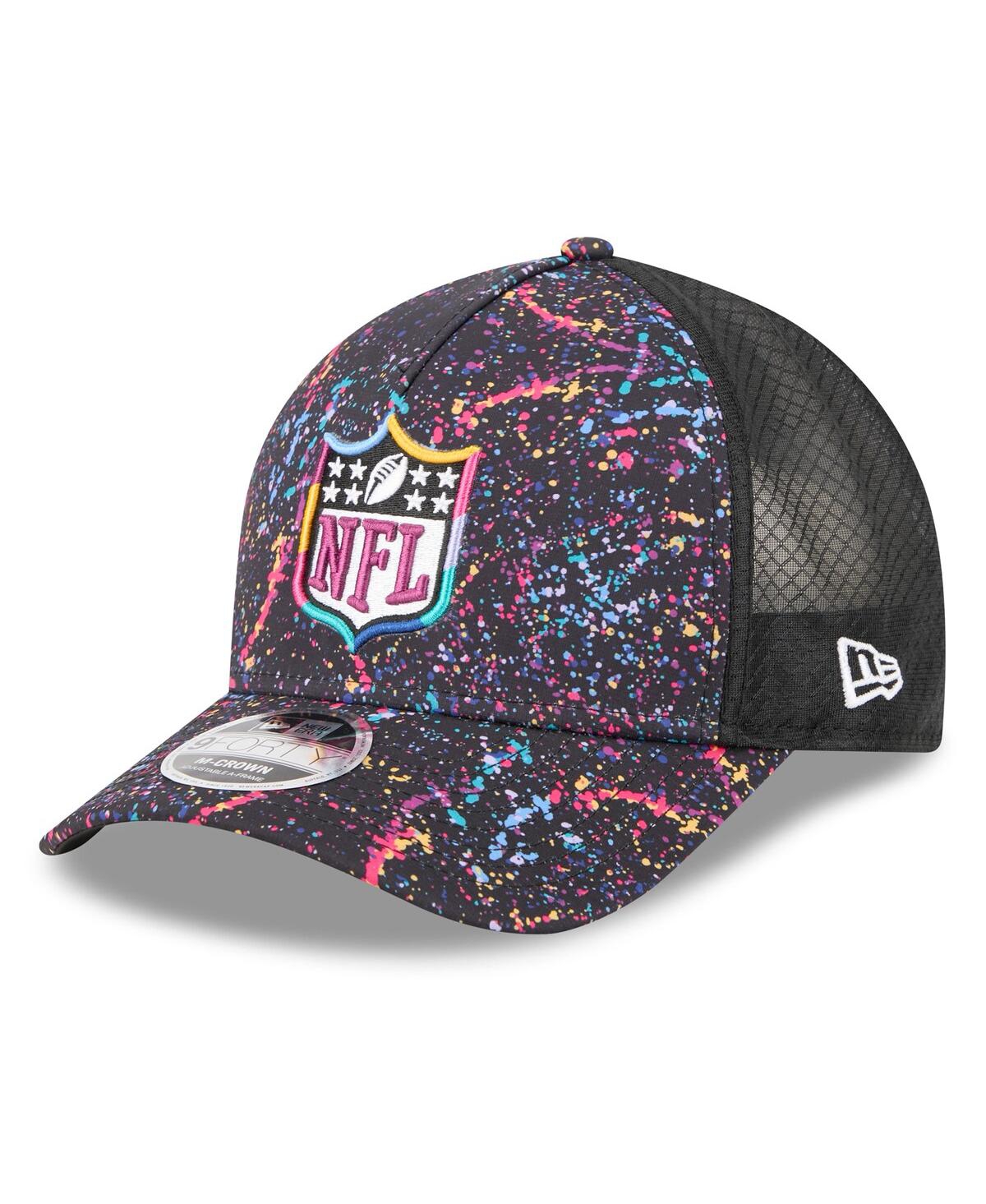 New Era Men's Black Shield Logo 2025 Nfl Crucial Catch 9forty Adjustable Hat In Black