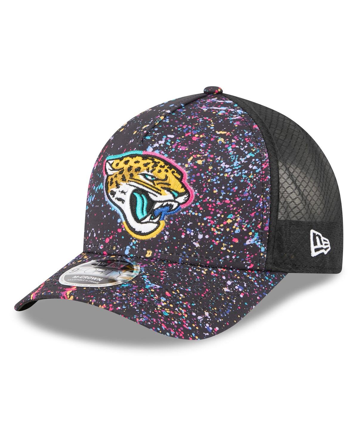 New Era Men's Black Jacksonville Jaguars 2025 Nfl Crucial Catch 9forty Adjustable Hat In Black