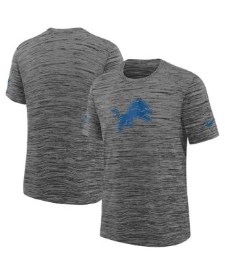 Nike - Big Boys and Girls Heather Gray Detroit Lions Sideline Velocity Performance T-shirt