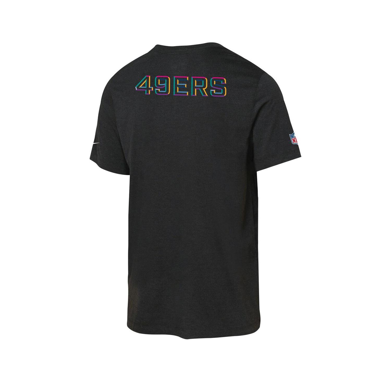 Big Boys and Girls Black San Francisco 49ers 2025 NFL Crucial Catch Tri-Blend Dri-FIT T-Shirt