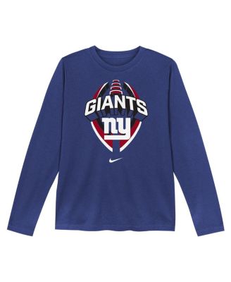 Toddler Blue New York Giants Primetime Legend Icon&nbsp;Long Sleeve Performance T-Shirt