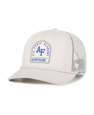Men's and Women's Cream Air Force Falcons Core Inline Gravestone Adjustable Trucker Hat
