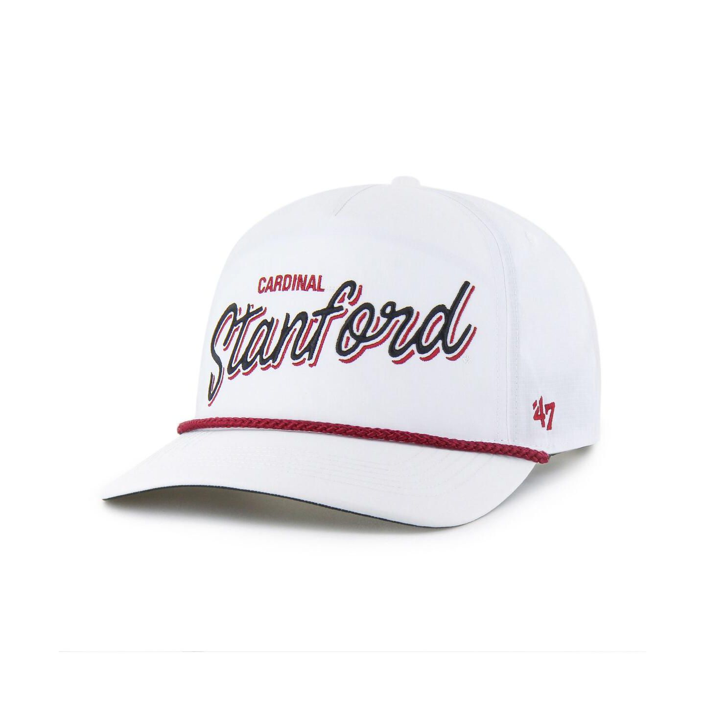 Мужская кепка '47 Brand White Stanford Cardinal Fairway Hitch Adjustable Hat — фото 1