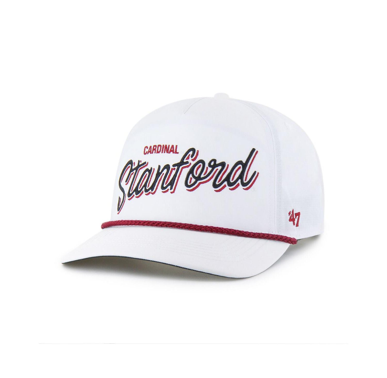 Men's White Stanford Cardinal Fairway Hitch Adjustable Hat
