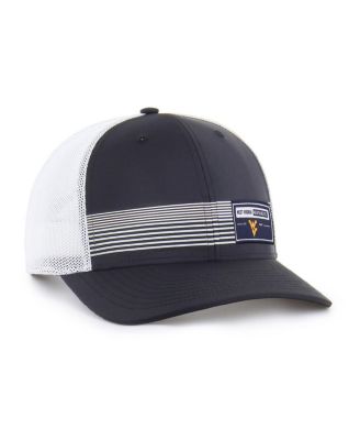 Men's Navy West Virginia Mountaineers Rangefinder Brrr Trucker Adjustable Hat