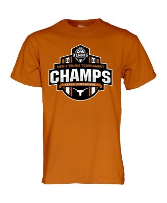 Men's and Women's Texas Orange Texas Longhorns 2025 SEC Men's Tennis Tournament Champions T-Shirt