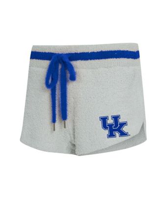 Women's 2-Piece Gray/Royal Kentucky Wildcats Whitley Long Sleeve Hoodie Top and Shorts Set