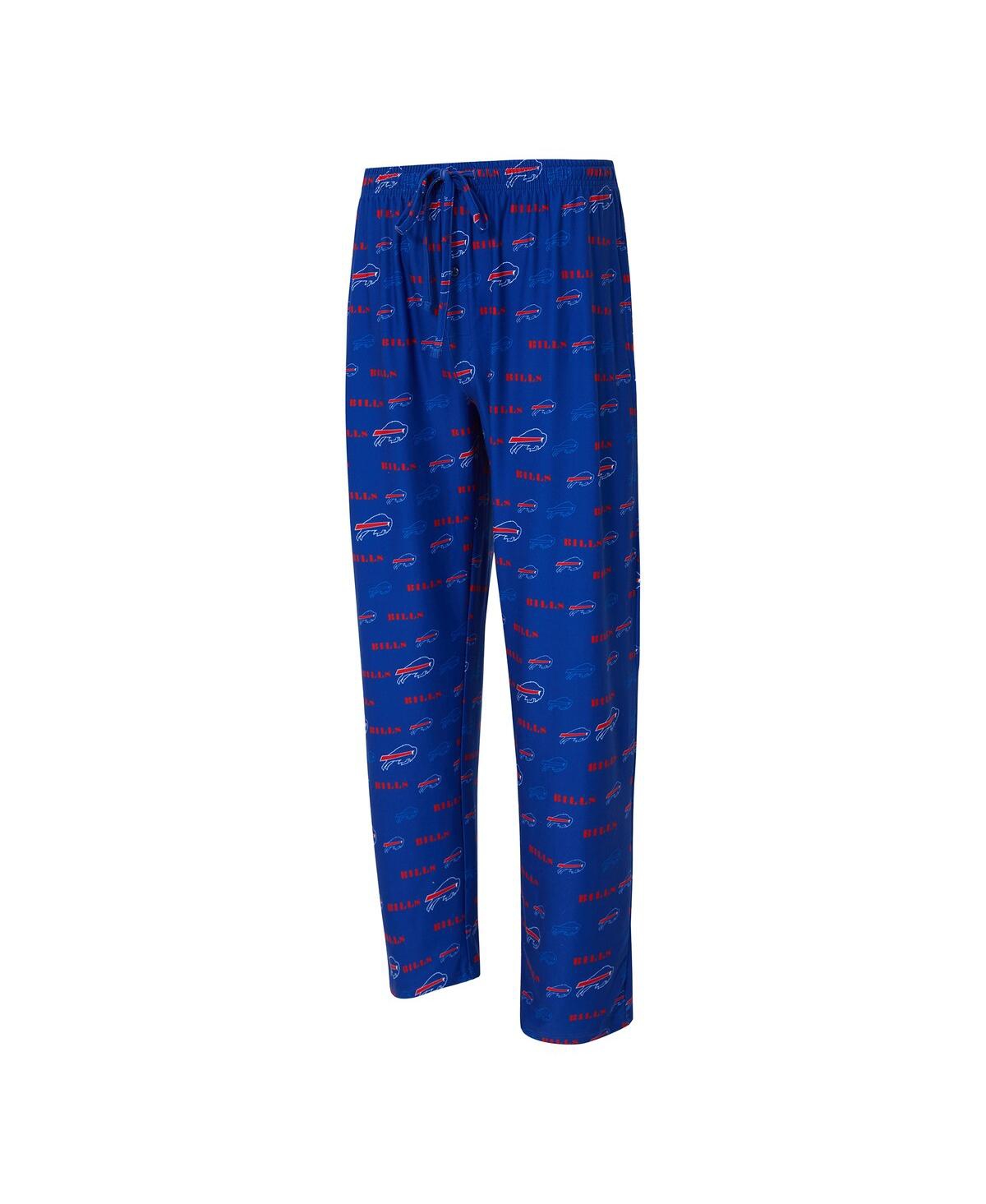 Concepts Sport Men's Royal Buffalo Bills Mosaic All Over Print Pants In Blue