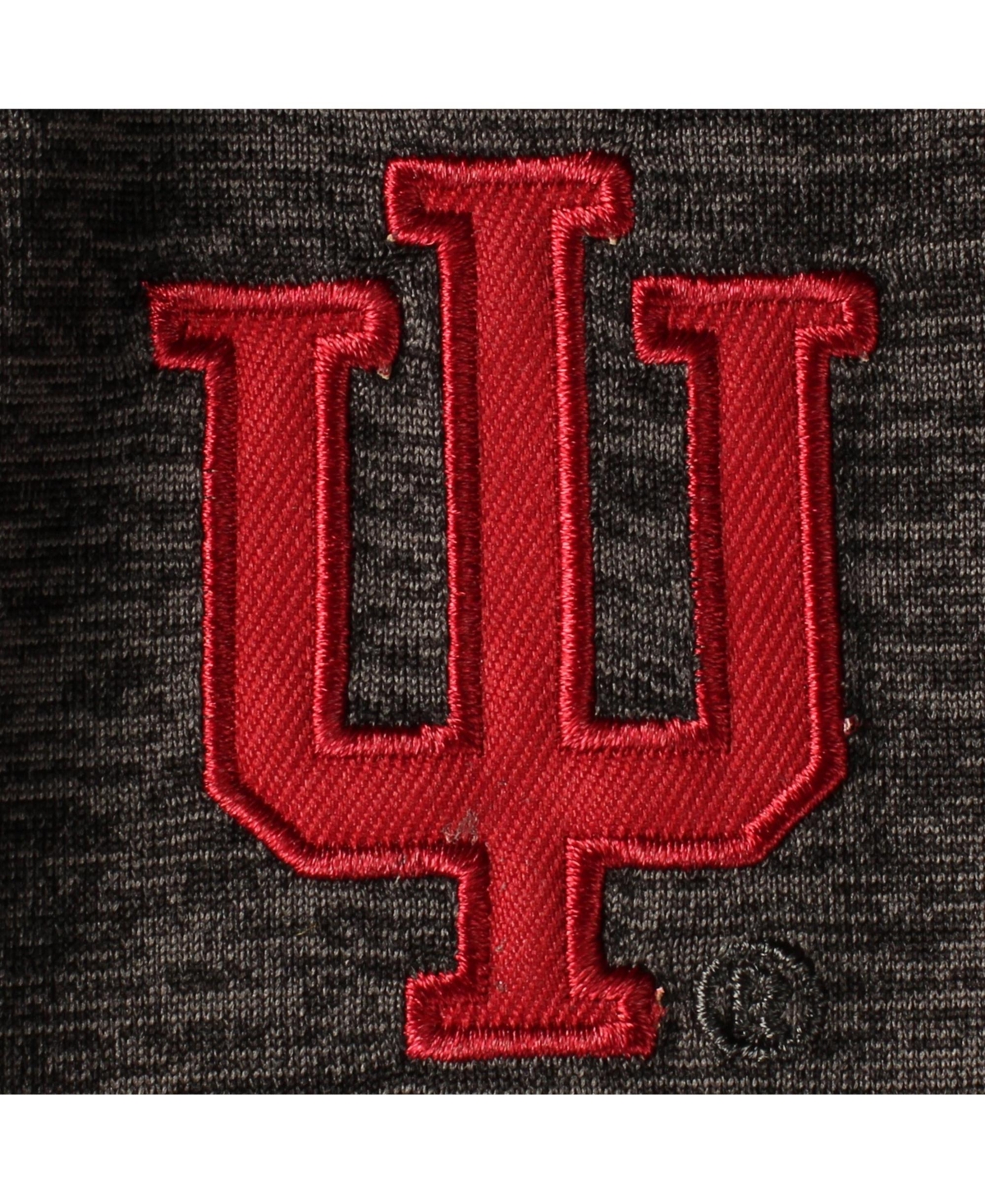 Colosseum Men's Black Indiana Hoosiers Down Swing Polo Shirt
