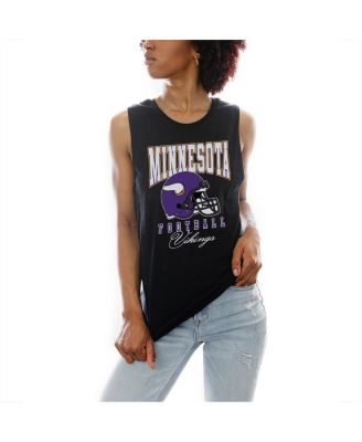 Gameday Couture - Women's Black Minnesota Vikings Preseason Opener Racerback Tank Top