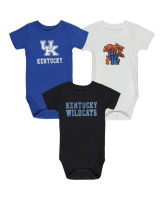 Wes & Willy - Baby Boys and Girls Kentucky Wildcats 3-Pack Bodysuit Set
