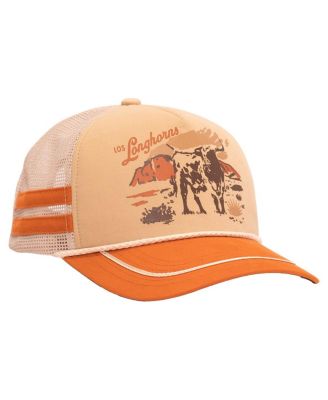 Howler Brothers - Men's Tan/Texas Orange x Texas Longhorns Foam Dome Trucker Adjustable Hat