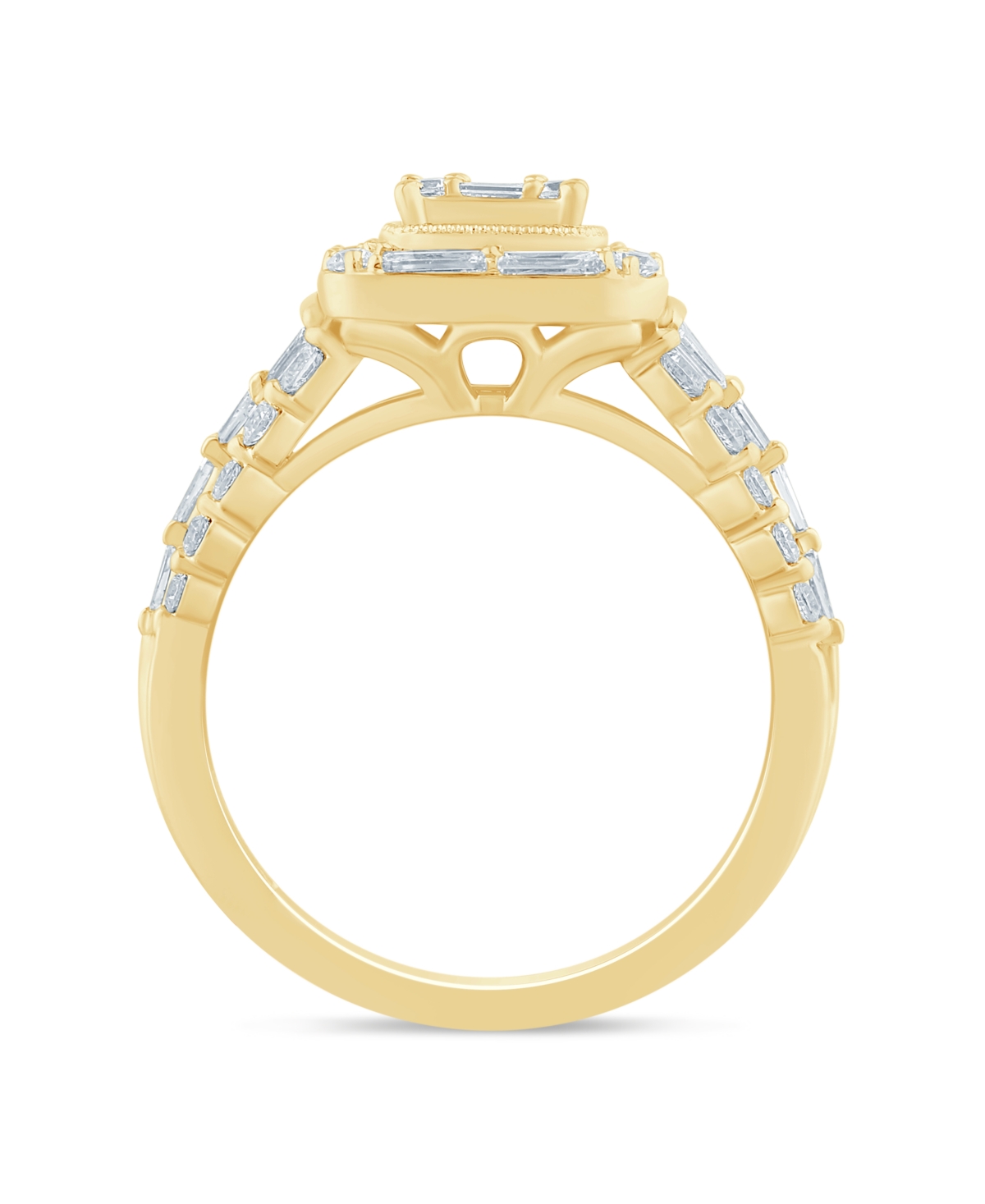 Macy's Diamond Engagement Ring (1-3/8 Ct. T.w.) In 14k Yellow Gold In Gold