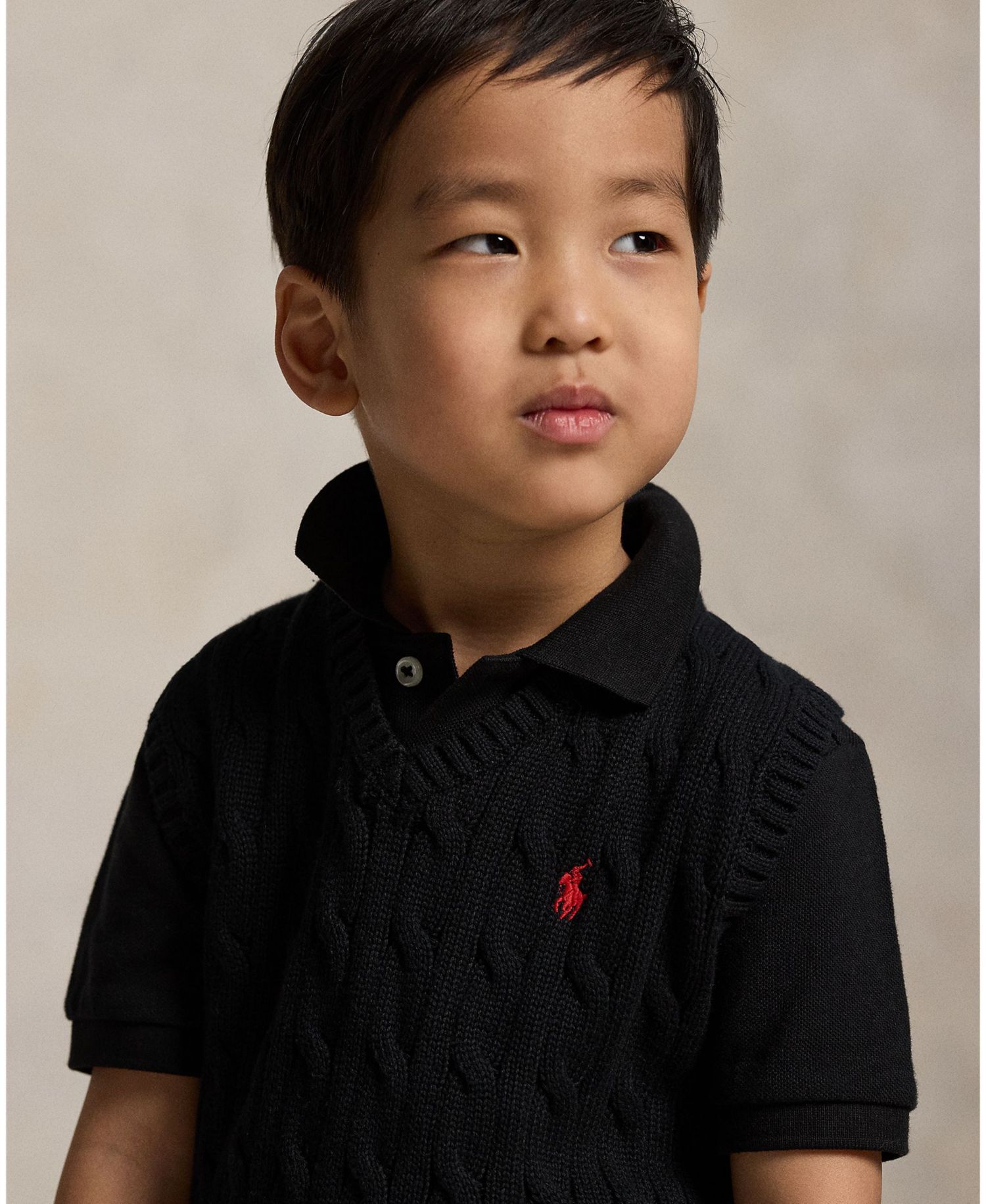 Toddler and Little Boys Cable-Knit Sweater Vest