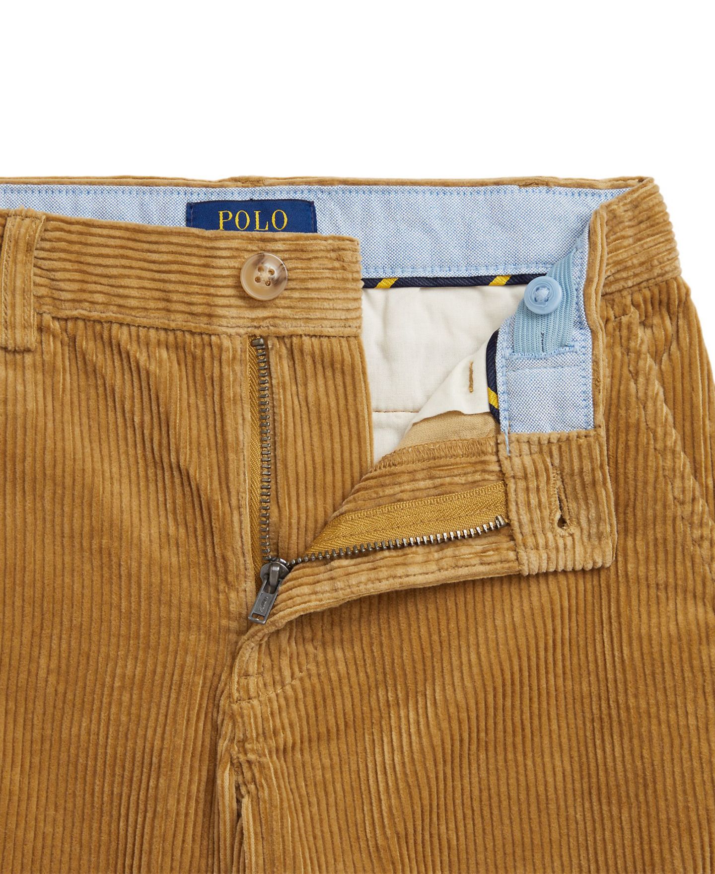 Детские вельветовые брюки Polo Ralph Lauren прямого кроя, 2T-7, цвет: Рыжевато-коричневый — фото 3