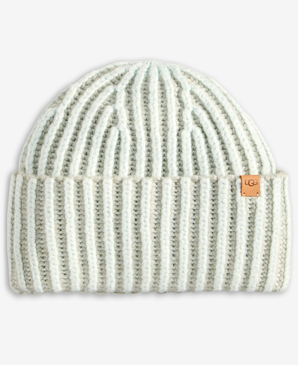 Ugg Chunky Plaited Beanie In Green