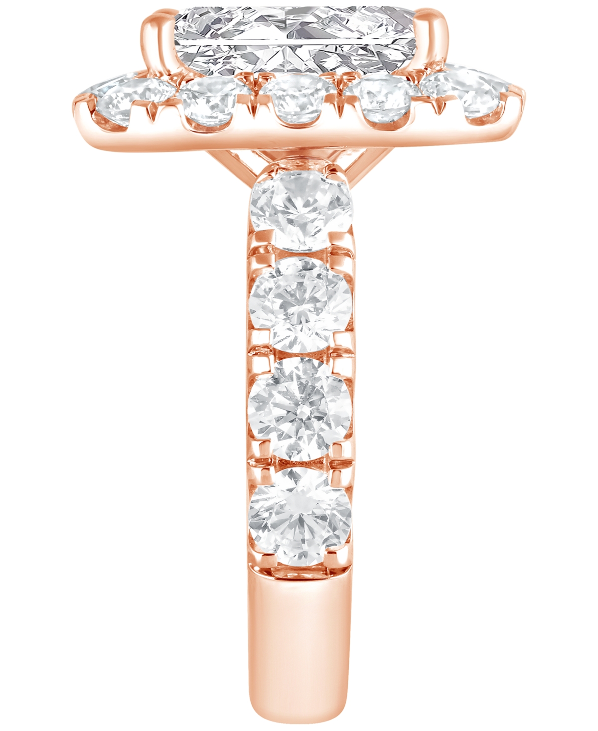 Badgley Mischka Bagley Mischka Certified Lab Grown Diamond Emerald Halo Engagement Ring (8-3/4 Ct. T.w.) In 14k Gold In Gold