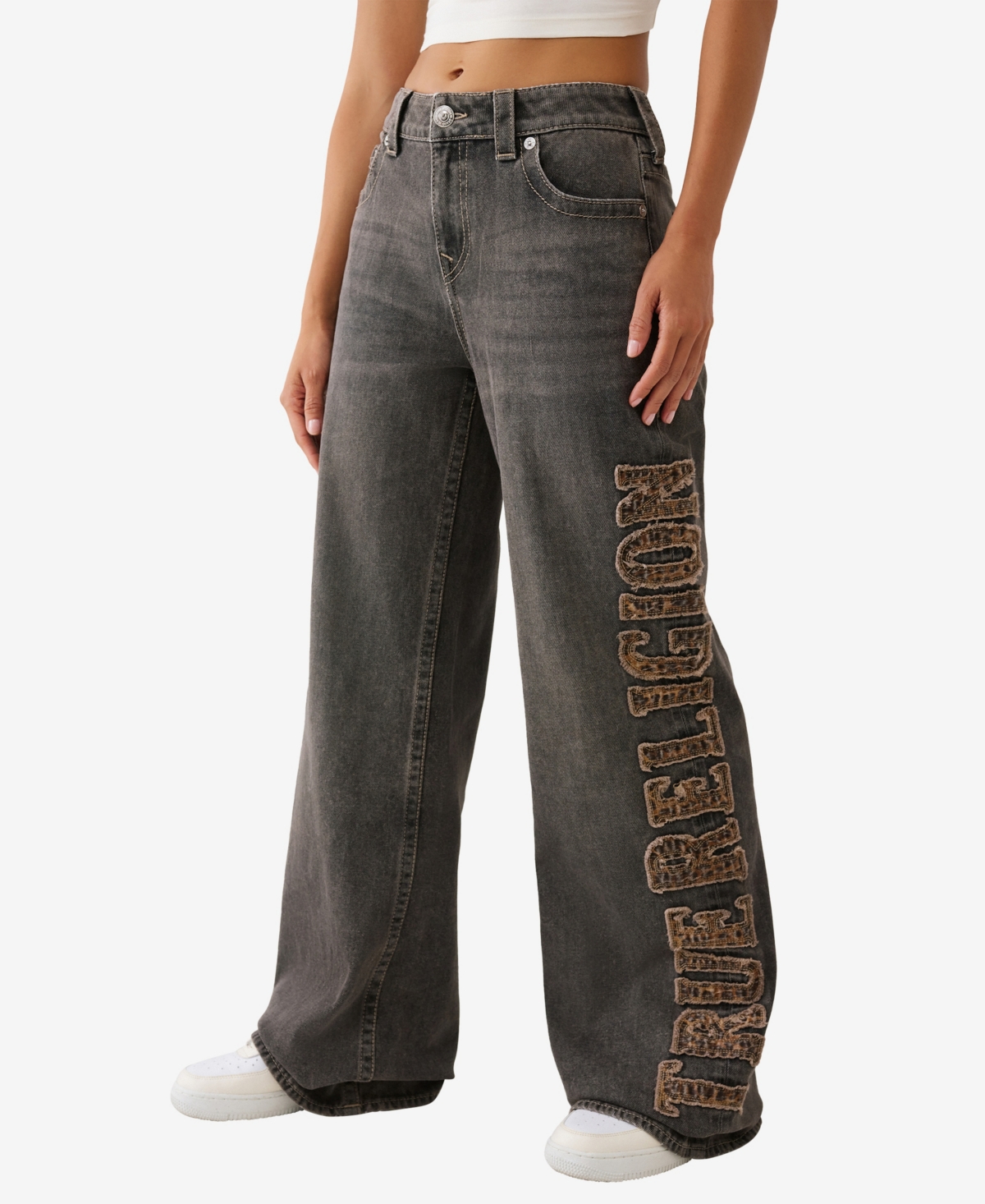 True Religion Women's Bobbi Baggy Jeans In Brown