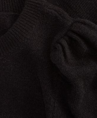 Women's Puff-Sleeve Crewneck Sweater