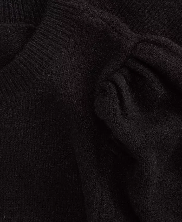Women's Puff-Sleeve Crewneck Sweater - thumbnail 10