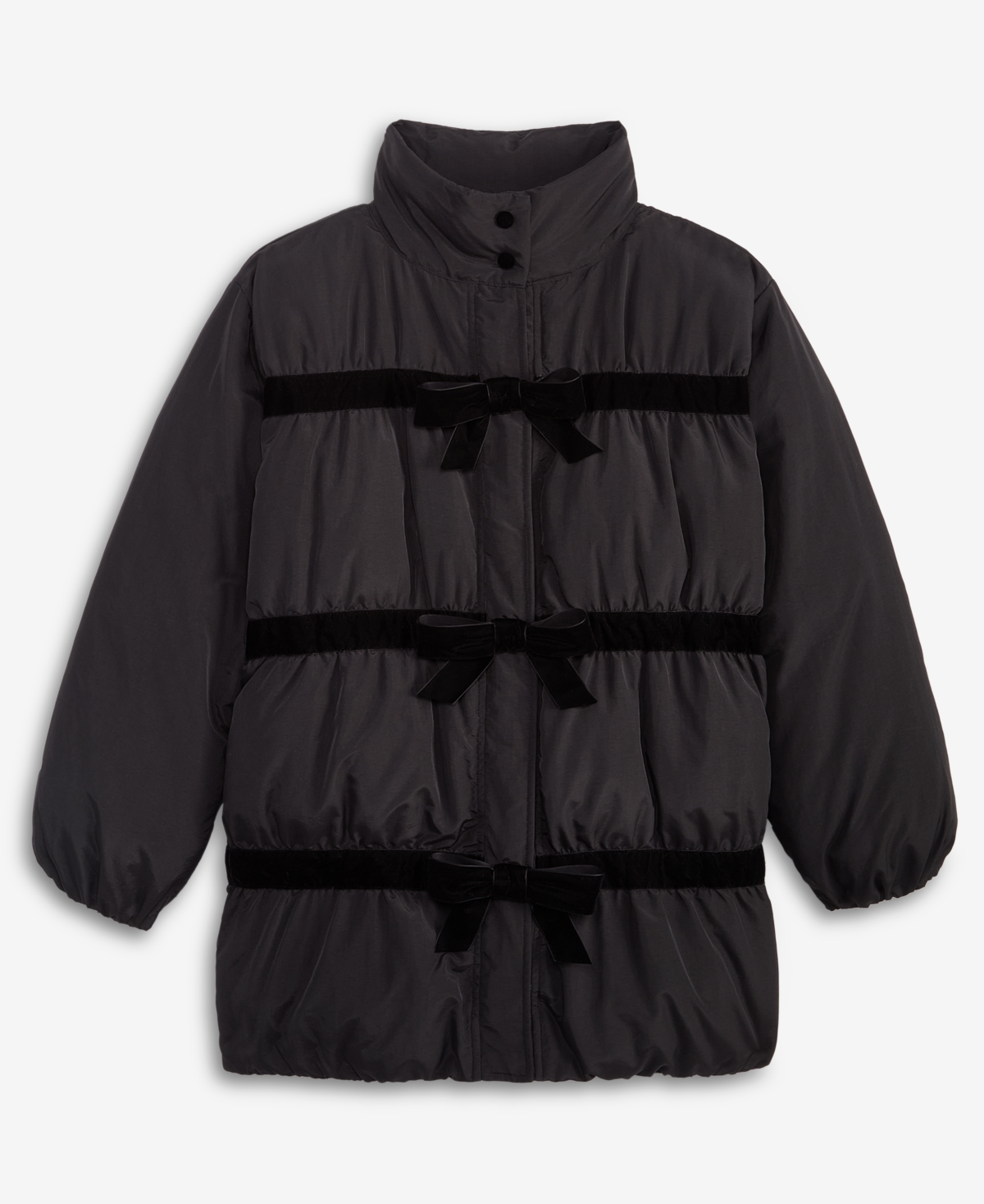 On 34th Women's Bow-Detail Puffer Jacket, Macy's Exclusive