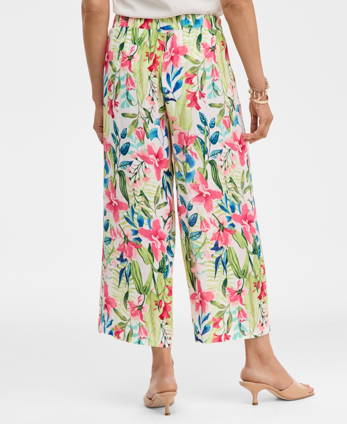 Jm Collection Women's Printed Pull-On Pants, Macy's Exclusive
