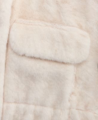 Women's Woven Solid Faux-Fur Bomber Jacket, Macy's Exclusive