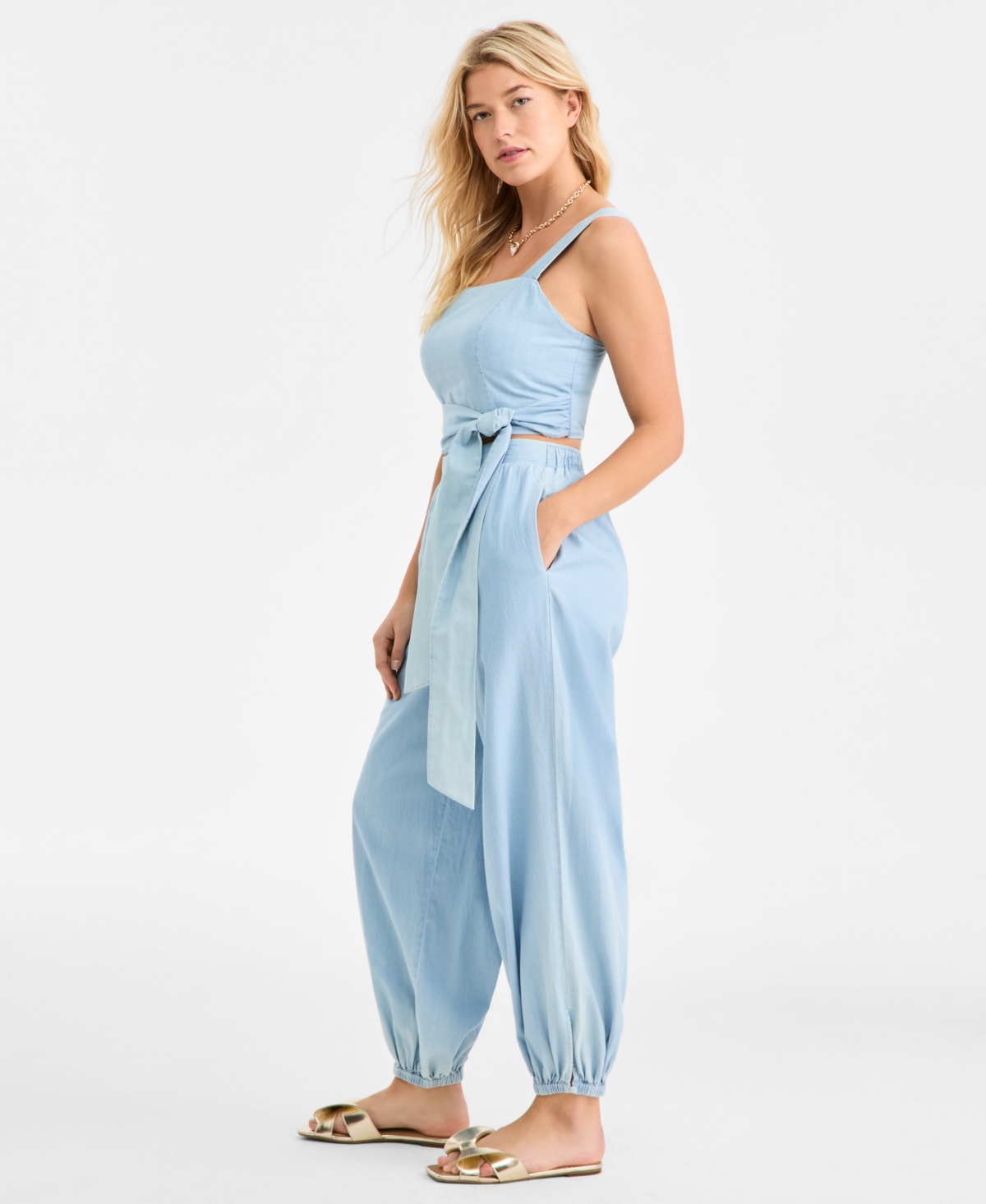 On 34th Women's Cotton Pull-On Balloon Pants, Macy's Exclusive