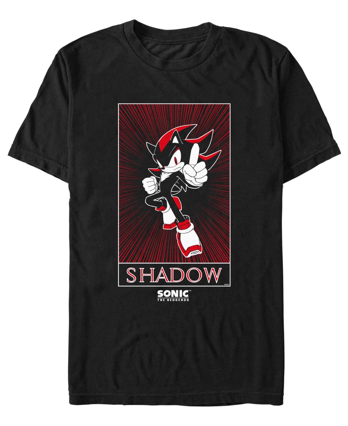 Мужская футболка с изображением ежика Соника