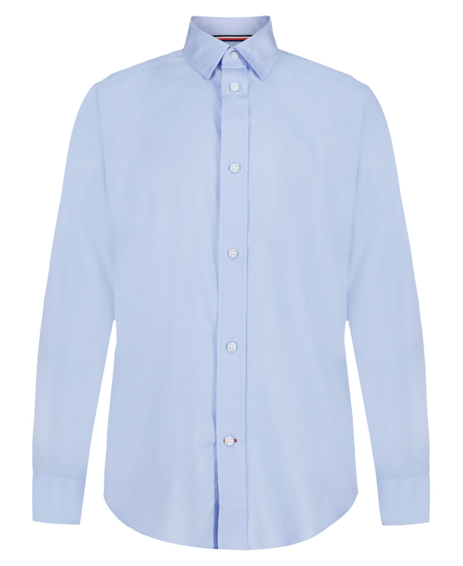 Рубашка из плотной саржи-стрейч с длинным рукавом для больших мальчиков