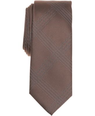 Alfani - Men's Maiden Plaid Pattern Slim Tie