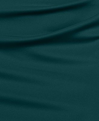 Women's One-Shoulder Pleat Long Dress