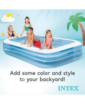 Swim Center Family Backyard Inflatable Kiddie Swimming Pool, Color Varies
