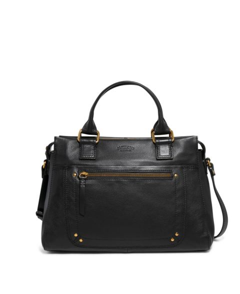 Женская сумка American Leather Co. Jamestown Satchel, цвет: Чёрный