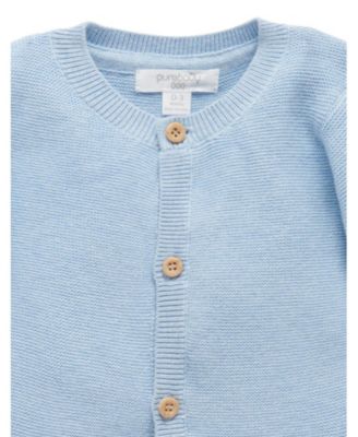 Baby Boys Textured Knit Cardigan
