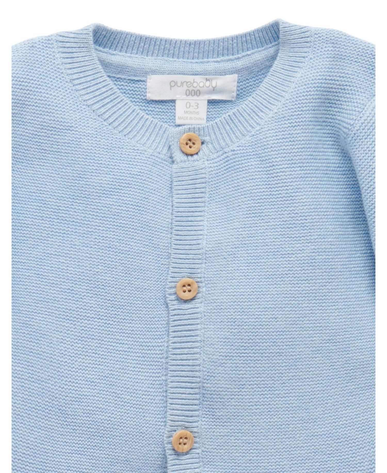 Baby Boys Textured Knit Cardigan