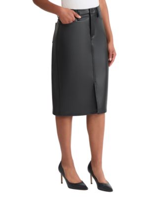 Women's Lexington Center Front Slit Midi Skirt
