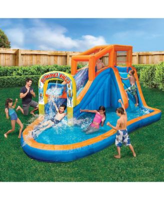 Plummet Falls Adventure Kids Inflatable Outdoor Water Park Splash Pool