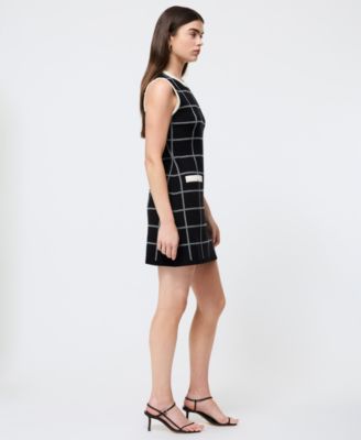 Women's Check-Print Sleeveless Dress