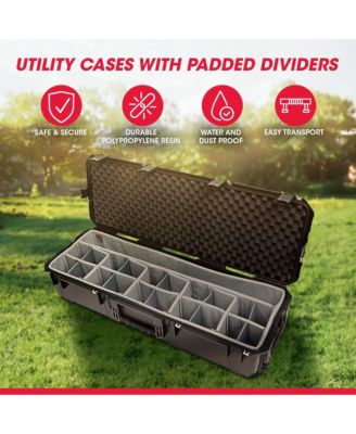 Cases 43.5 Inch Waterproof Case with Think Tank Designed Dividers, Black