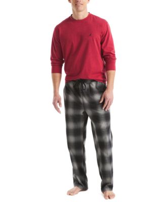 Men's Fleece Plaid Pajama Pants