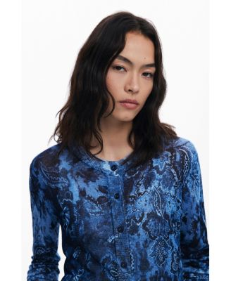 Women's Shiny button sweater