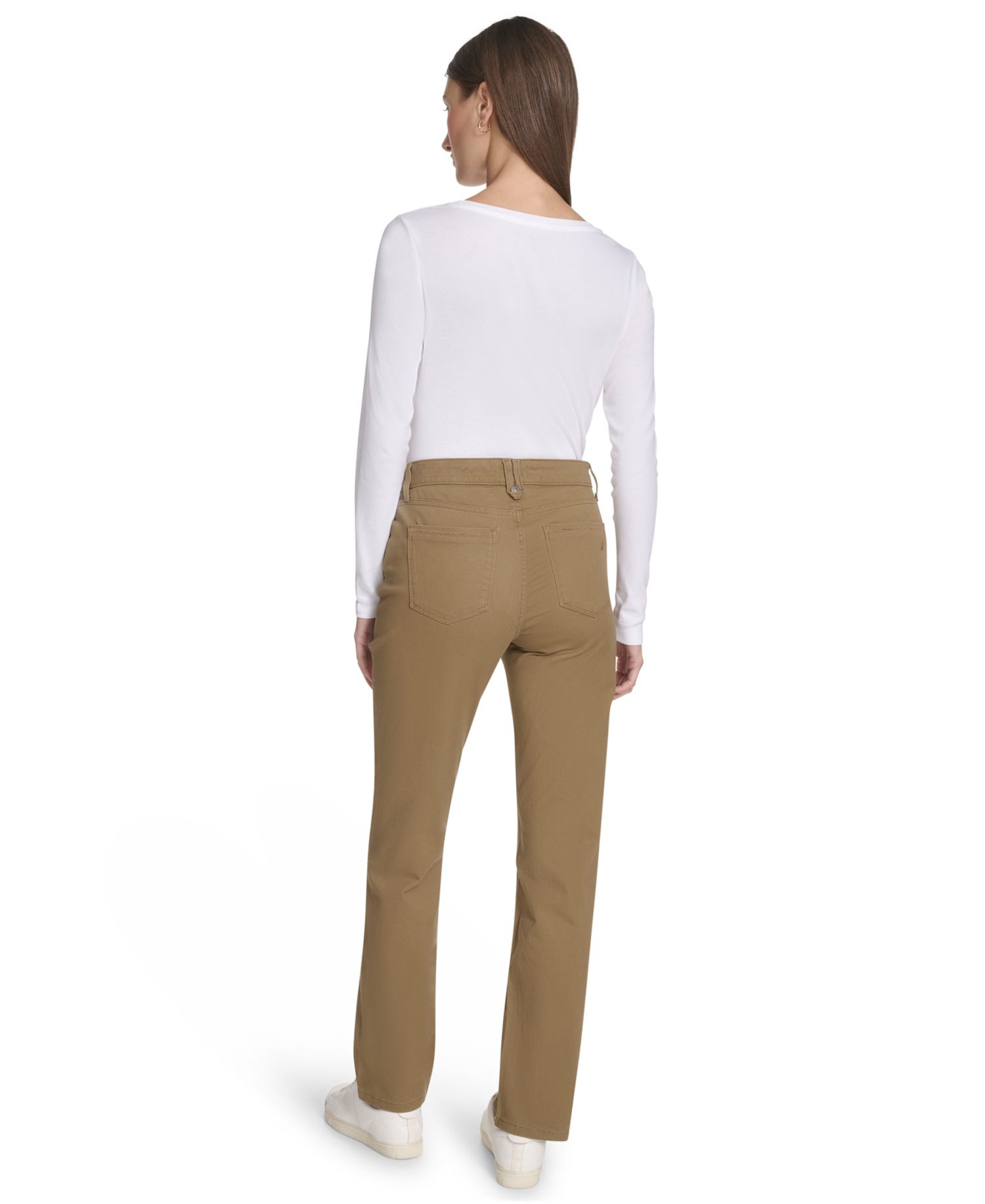 Women's Solid Stretch Full-Length Jeans