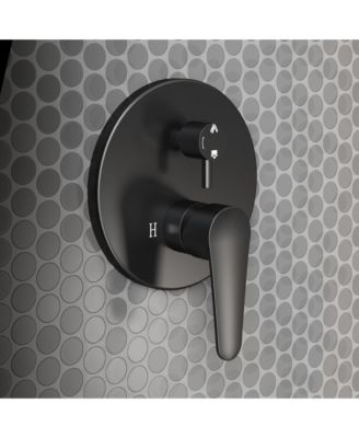 10-Inch 5-Spray Shower Faucet Handheld Shower Combo Kit with Rain Shower Head With Valve