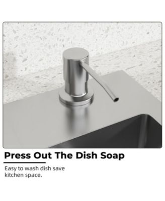 33.2-Inch Drop-in Single Bowl 304 Stainless Steel Kitchen Sink Set