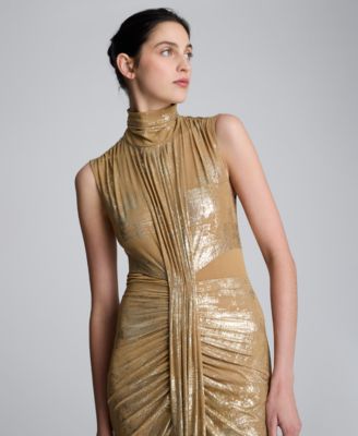 Women's Pleated Maxi Dress