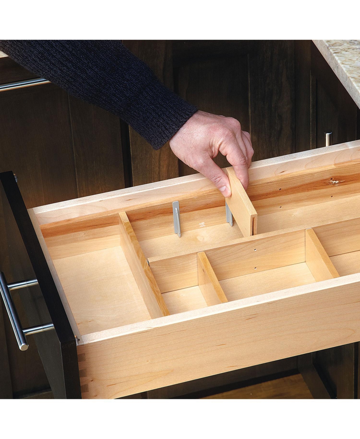 Rev-a-Shelf Customizable Drop-in Kitchen Cutlery Drawer Organizer, Ld-4CT15-1