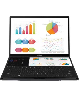 ZenBook Duo UX8406CA-DS79T 14" 3K 120Hz 2-In-1 OLED Touchscreen Laptop, Intel Core Ultra 7 255H 2.0GHz, 32GB RAM, 1TB SSD, Windows 11 Home